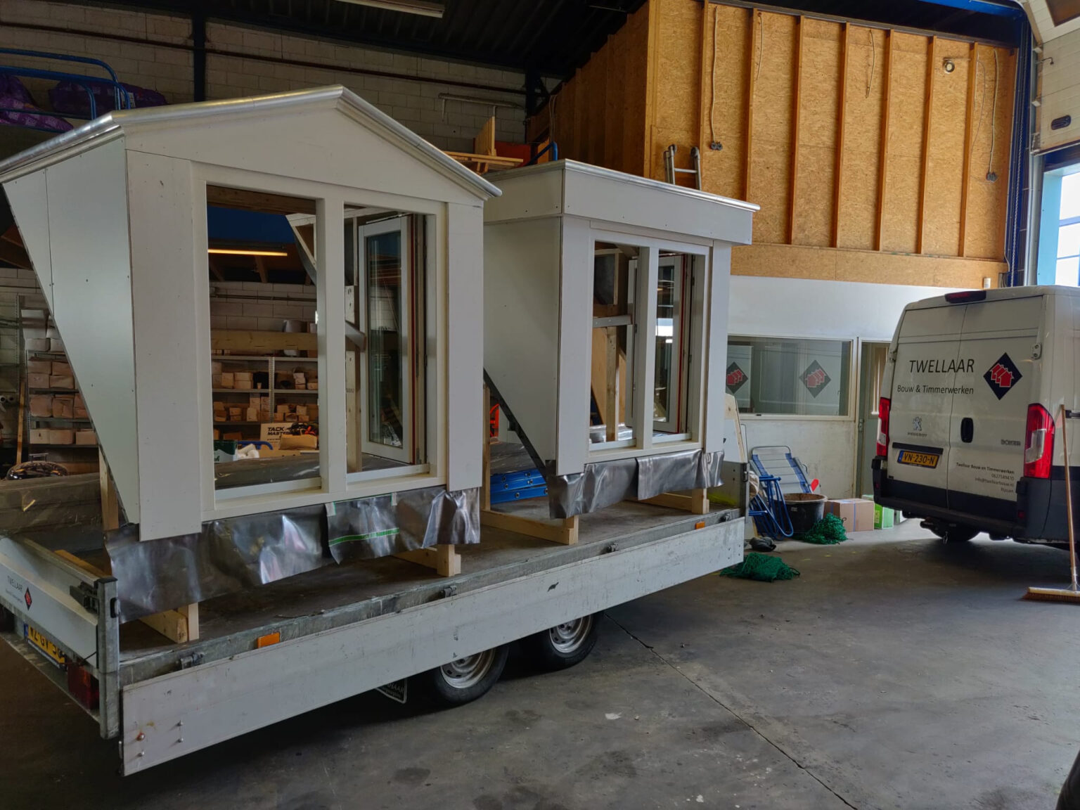 Dakkapel onderweg naar een klant